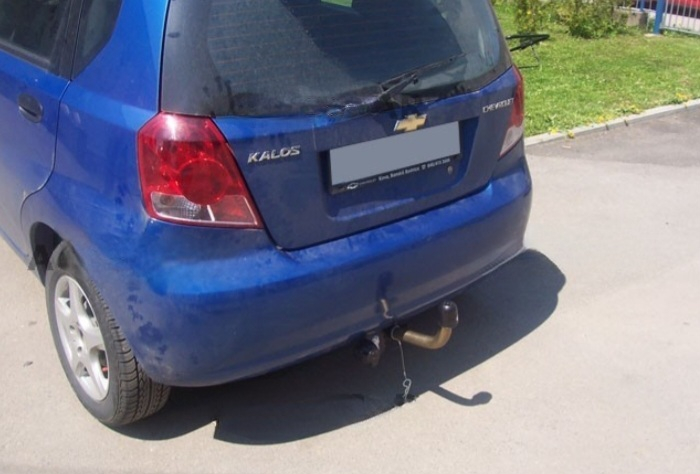 Carlig remorcare Chevrolet Kalos 3/5 usi 2002 - 2008 demontabil automat cu maneta marca Autohak [2]