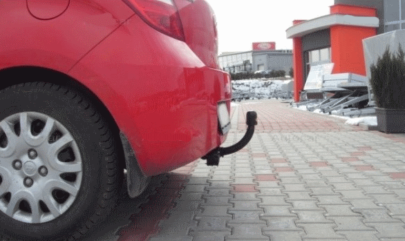 Carlig remorcare Hyundai i20 2009 - 2014 demontabil automat cu maneta marca Autohak [3]