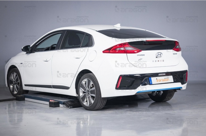 Carlig remorcare Hyundai Ioniq Hybrid HEV 2017 - 2022 demontabil automat orizontal marca Aragon [6]