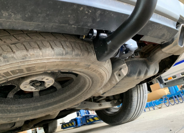 Carlig remorcare Hyundai Santa Fe 2018 - 07/2020 demontabil automat vertical marca Autohak [4]