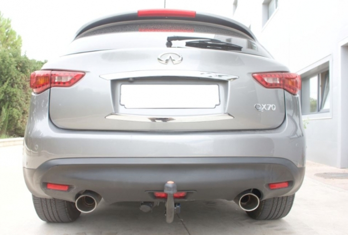 Carlig remorcare Infiniti QX70 offroad 2013 - 2018 demontabil automat vertical marca Aragon [3]