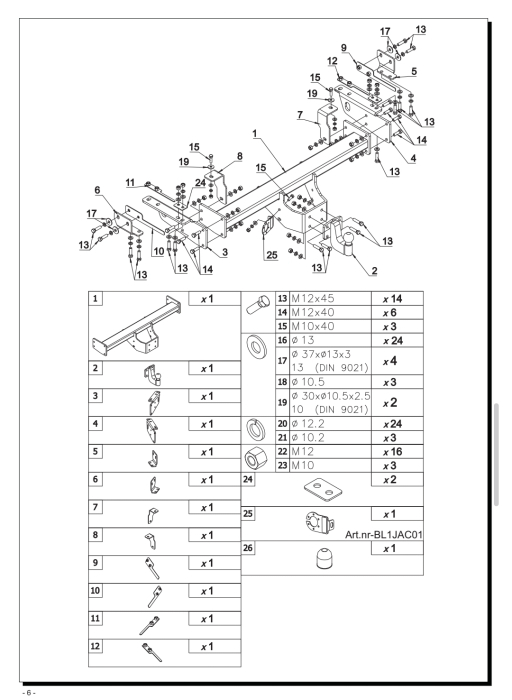 Cârlig de remorcare Auto-Hak JAC T8 PRO Pickup (2023 - Prezent) [3]