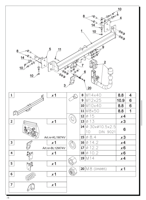Cârlig remorcare demontabil vertical Auto-Hak M74V pentru Mazda 6e (după 2025) – karmaster.ro [5]