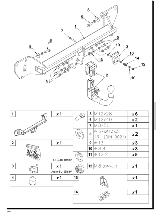 Cârlig remorcare demontabil vertical Auto-Hak D 63V pentru Mercedes A-Class W177 (după 2018) – karmaster.ro [5]