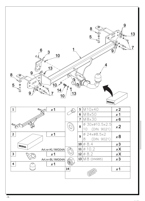 Cârlig remorcare automat Auto-Hak MG ZS II Hybrid MG 04A [3]