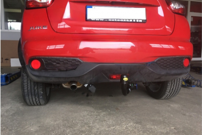 Carlig remorcare Nissan Juke tractiune fata dupa 2010 demontabil automat vertical marca Autohak [7]
