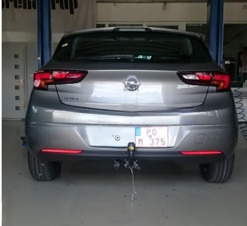 Carlig remorcare Opel Astra K htb 2015 - 2021 demontabil automat cu maneta marca Autohak [6]