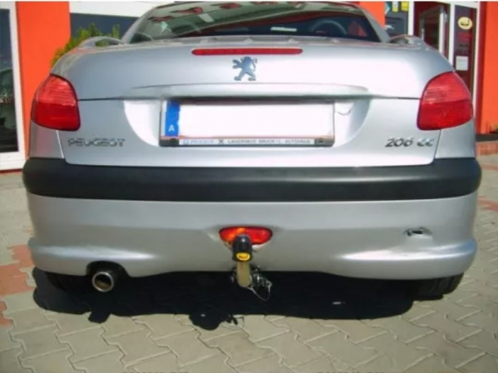 Carlig remorcare Peugeot 206 CC 2003 - 2009 demontabil automat cu maneta [3]