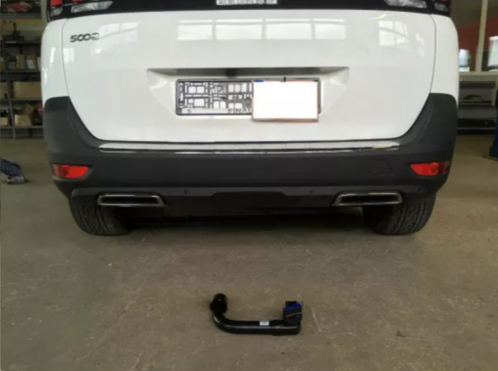 Carlig remorcare Peugeot 5008 suv 2017 - prezent cu roata de rezerva demontabil automat vertical marca Autohak [8]