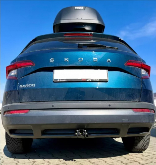 Carlig remorcare Skoda Karoq dupa 2017 demontabil automat cu maneta marca Autohak [6]