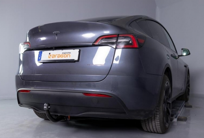 Carlig remorcare Tesla Model Y 5 usi 08/2021 - prezent demontabil automat vertical [2]