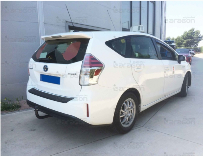 Carlig remorcare Toyota Prius Plus hybrid 03/2019 - prezent demontabil automat vertical marca Aragon [4]