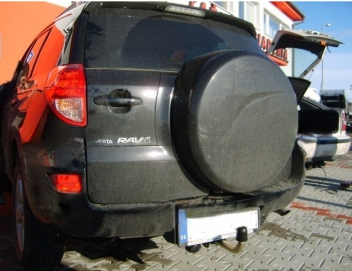 Carlig remorcare Toyota RAV 4 cu roata de rezerva 2009 - 2013 demontabil automat cu maneta marca Autohak [6]