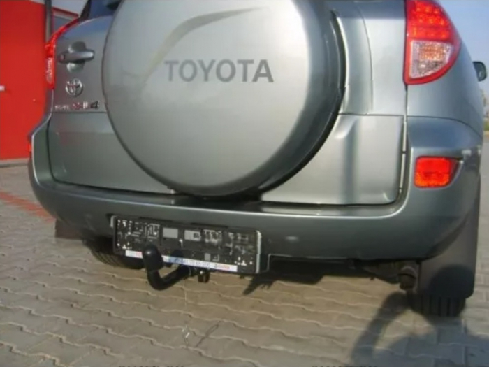 Carlig remorcare Toyota RAV 4  cu roata de rezerva 2005 - 2009 demontabil automat cu maneta [2]
