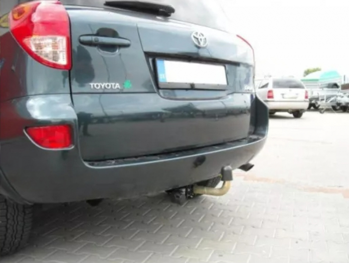 Carlig remorcare Toyota RAV 4  fara roata de rezerva 2005 - 2009 demontabil automat cu maneta [5]