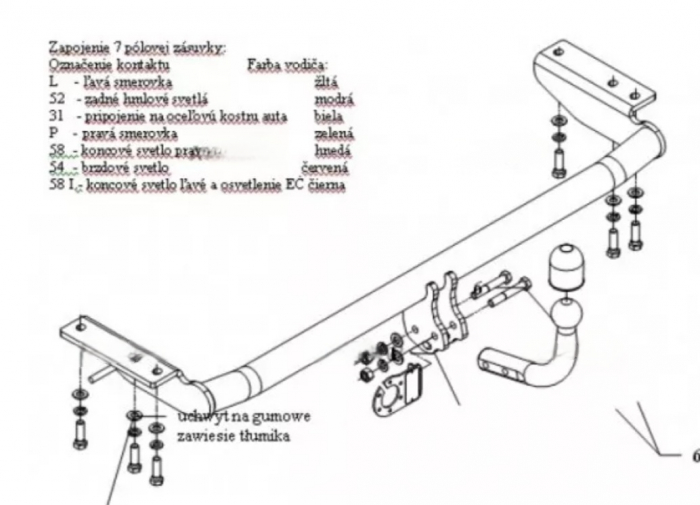 Carlig remorcare Volvo S60 2000 - 2010 demontabil automat cu maneta marca Autohak [2]