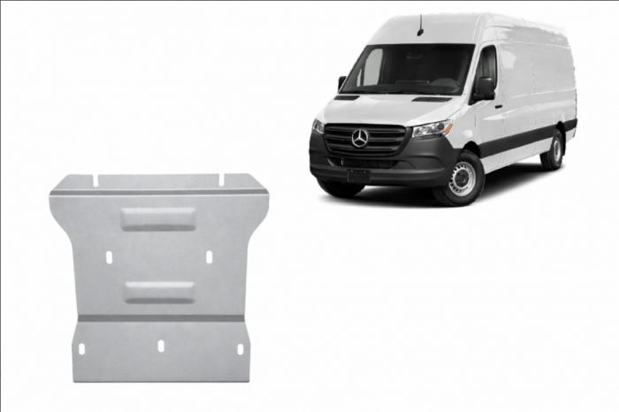 Scut Aluminiu 3mm Cutie Viteze și Casetă Direcție Mercedes Sprinter 4x4 (2024+) [2]