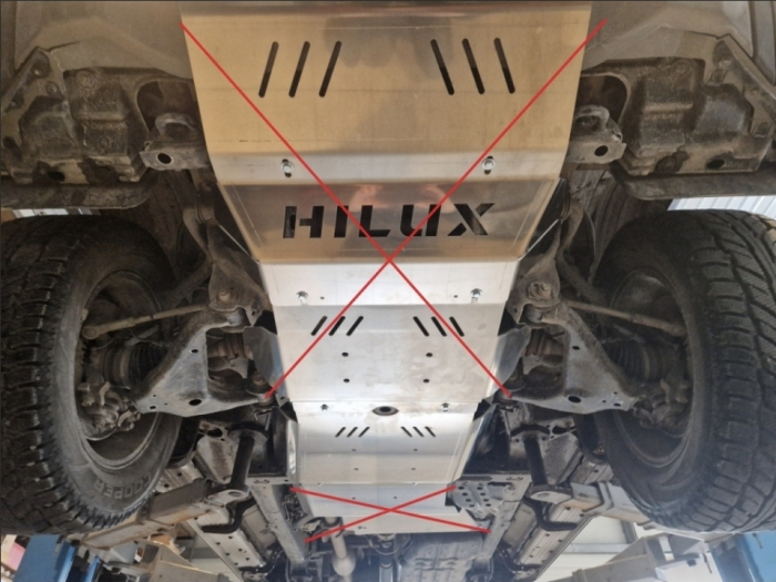 Scut Aluminiu 4mm Cutie Viteze Toyota Hilux Revo 2016-2026 - Protecție 4 mm [5]