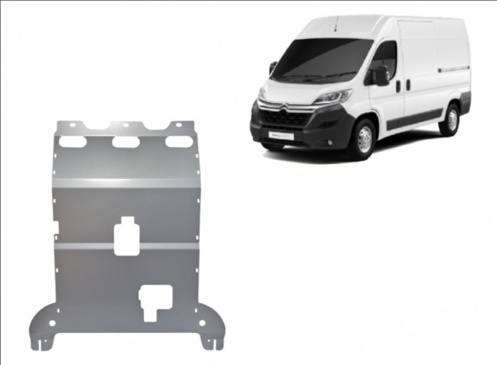 Scut aluminiu motor cutie radiator 4mm Citroen Jumper 2016+ [2]