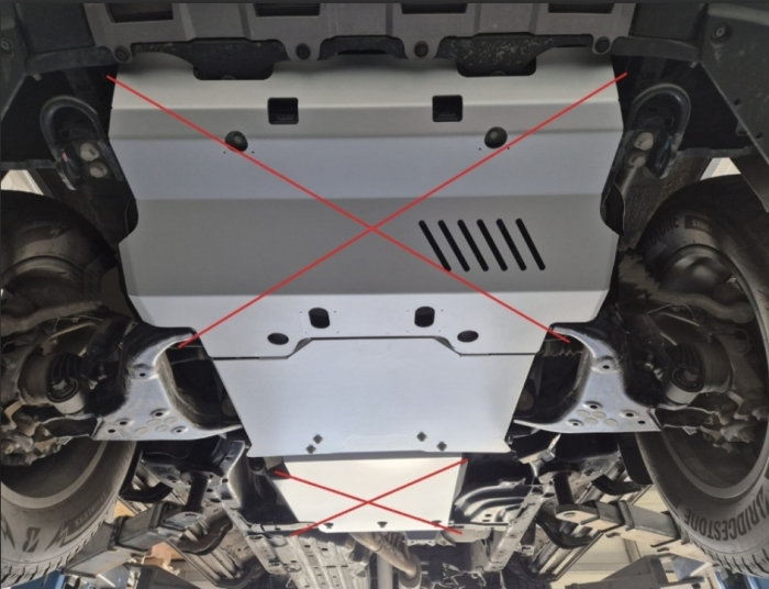 Scut protecție motor și grup față aluminiu 4mm Toyota Land Cruiser J250. [5]