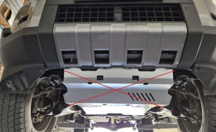 Scut protecție motor și grup față aluminiu 4mm Toyota Land Cruiser J250. [7]