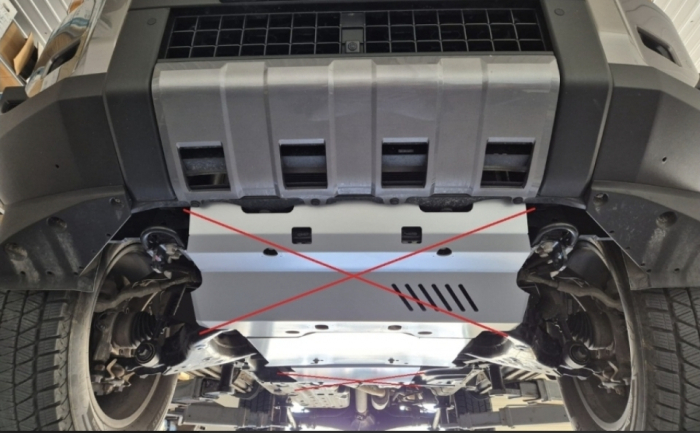 Scut protecție motor și grup față aluminiu 4mm Toyota Land Cruiser J250. [6]