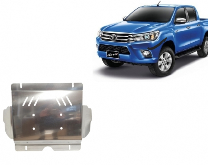 Scut Aluminiu Protecție Motor Toyota Hilux Revo 2016-2026 - Grosime 4 milimetri Karmaster [2]