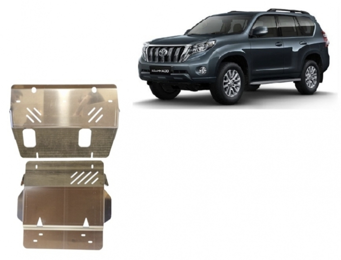 Scut Aluminiu Motor 4mm Toyota Land Cruiser J150 2009-2026 - Protecție Radiator și Bară [2]
