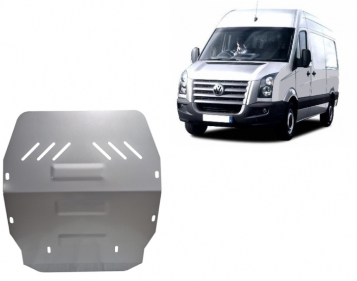 Scut motor aluminiu Volkswagen Crafter 2006 - 2016 grosime 3 mm [2]