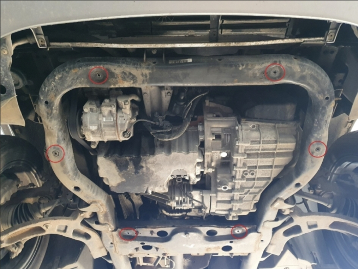 Scut motor aluminiu Volkswagen Caravelle T6 2015 - 2022 grosime 4 mm [4]