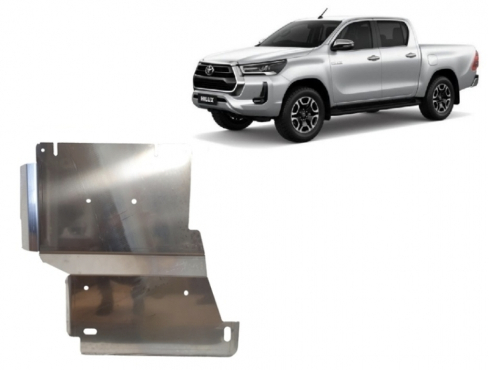 Scut Aluminiu Reductor Toyota Hilux Invincible (2021 - Prezent) - 4mm [2]