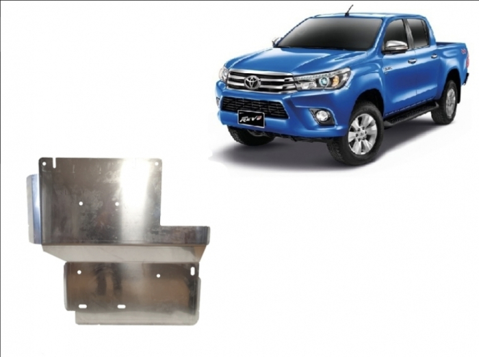 Scut Aluminiu 5mm Reductor Toyota Hilux Revo 2016-2026 - Protecție 5mm [2]
