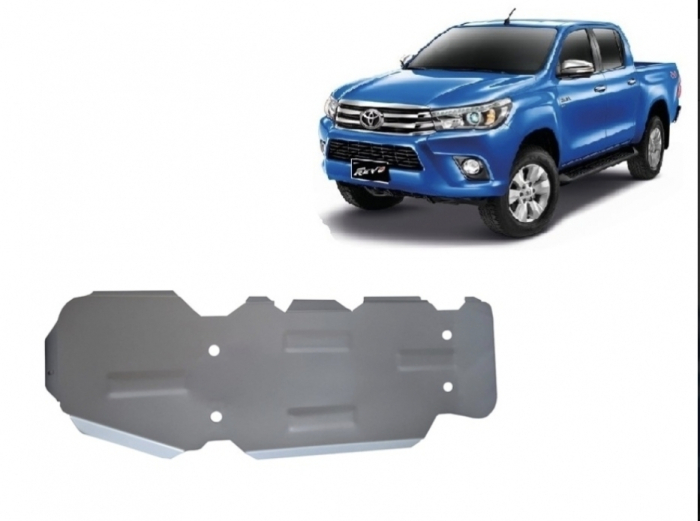 Scut Aluminiu 3mm Rezervor Toyota Hilux Revo 2016-2021 - Protecție Rezervor Combustibil [2]