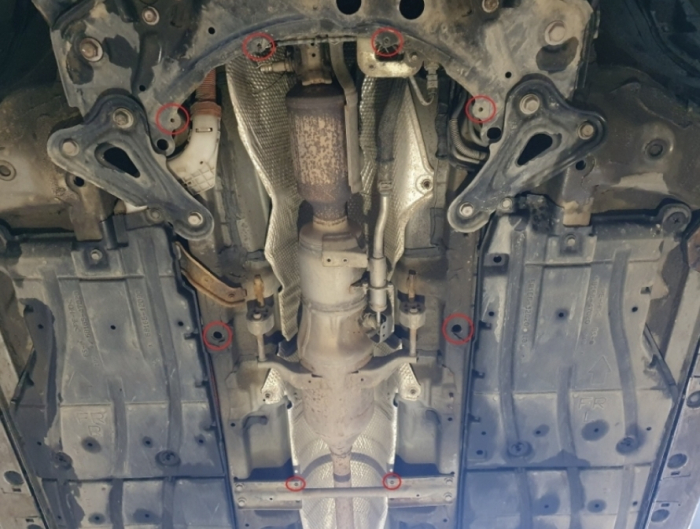 Scut Metalic Antifurt Catalizator Toyota Prius 2008 - 2015, Oțel 2mm - Protecție Anti-Tăiere și Montaj OEM [4]