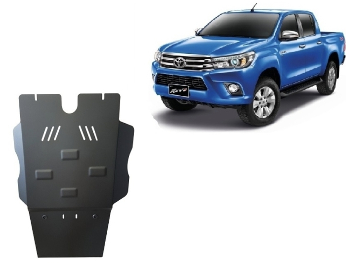Scut Metalic Protecție Cutie Viteze și Filtru Particule Toyota Hilux Revo 2016-2026 - Oțel 2.5mm Karmaster [2]