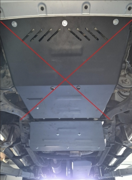 Scut metalic cutie de viteze și diferențial VW Amarok V6 Automat (2016 - 2022) - Oțel 2.5mm - Karmaster [7]