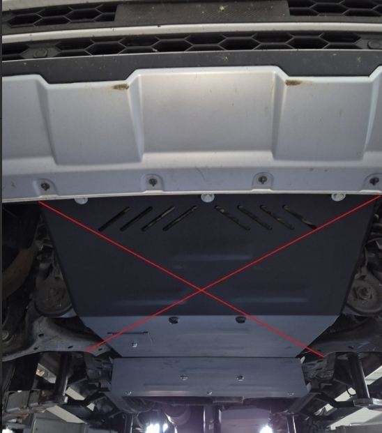 Scut metalic cutie de viteze și diferențial VW Amarok V6 Automat (2016 - 2022) - Oțel 2.5mm - Karmaster [8]