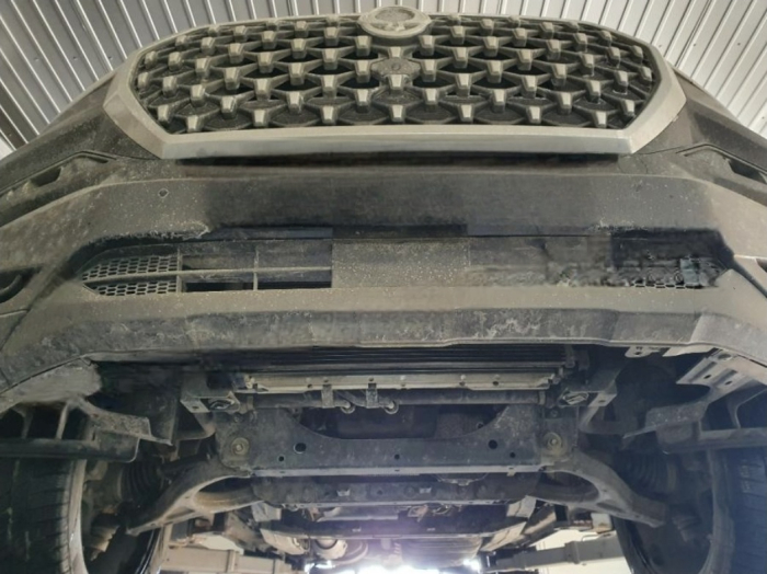 Scut cutie de viteze metalic oțel SsangYong Rexton 2017 - prezent protecție cutie de viteze Karmaster [5]