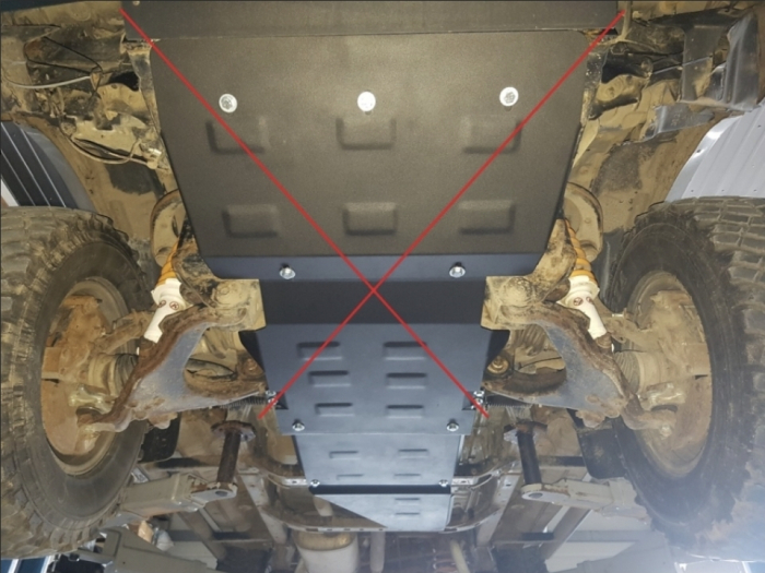 Scut Metalic Oțel 2.5mm Cutie Viteze Toyota Land Cruiser J90 1995-2002 - Modul Transmisie [5]