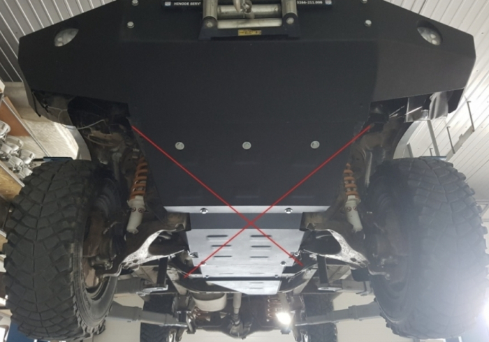 Scut Metalic Oțel 2.5mm Cutie Viteze Toyota Land Cruiser J90 1995-2002 - Modul Transmisie [8]