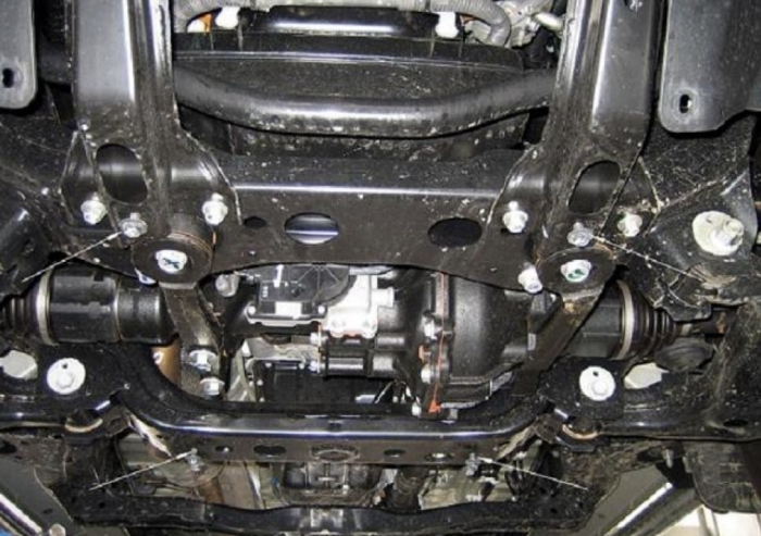 Scut Metalic Diferențial și Cutie Viteze Toyota Hilux 2004-2015 Oțel 3mm Karmaster [4]