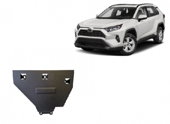 Scut metalic protecție diferențial spate Toyota RAV 4 Hybrid (2018 - 2026) – Oțel 2mm [2]