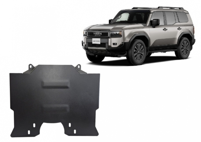 Scut Metalic Motor și Grup Față Oțel 3mm Toyota Land Cruiser J250 2024-2026 - Protecție Off-Road [2]