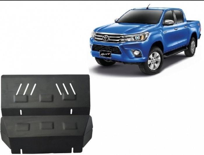 Scut Metalic Protectie Radiator Toyota Hilux Revo 2016-2026 - Otel 3 milimetri Karmaster [2]