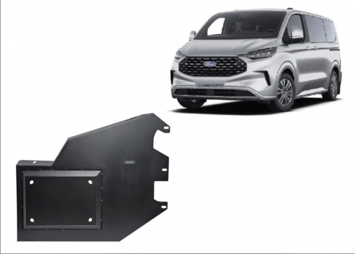 Scut metalic oțel 2mm rezervor AdBlue Ford Tourneo Custom diesel după 2023 [2]