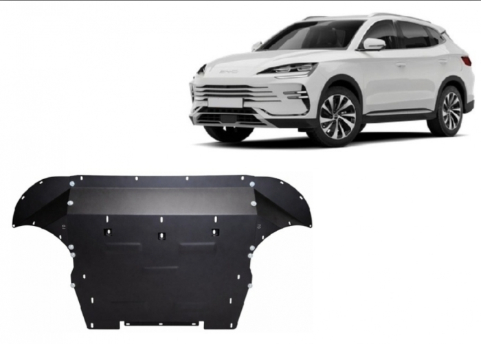 Scut Motor Metalic Oțel 2mm BYD Seal U (2024-2026) – Protecție Motor, Cutie, Radiator și Bară Față, Cod 42.001 [2]