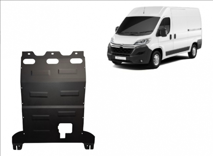Scut metalic motor cutie radiator oțel 2.5mm Citroen Jumper 2016+ [2]