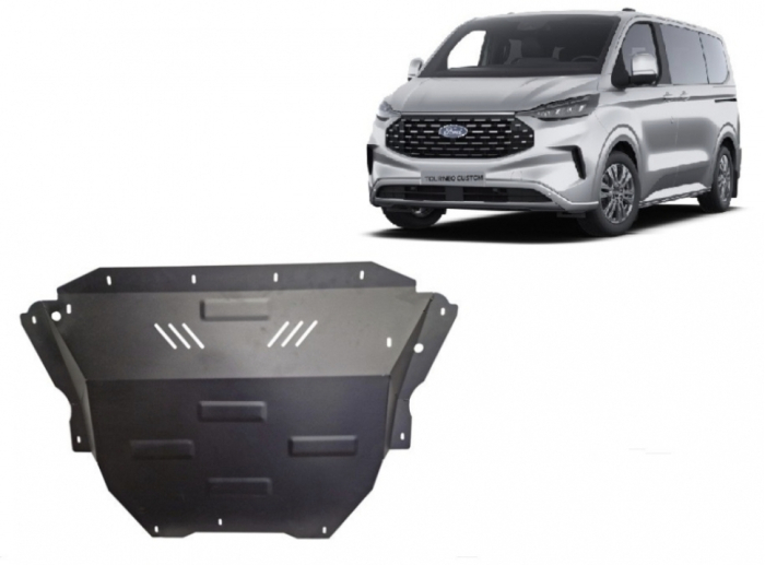 Scut motor metalic oțel 2mm Ford Tourneo Custom PHEV 2023-2026 [2]