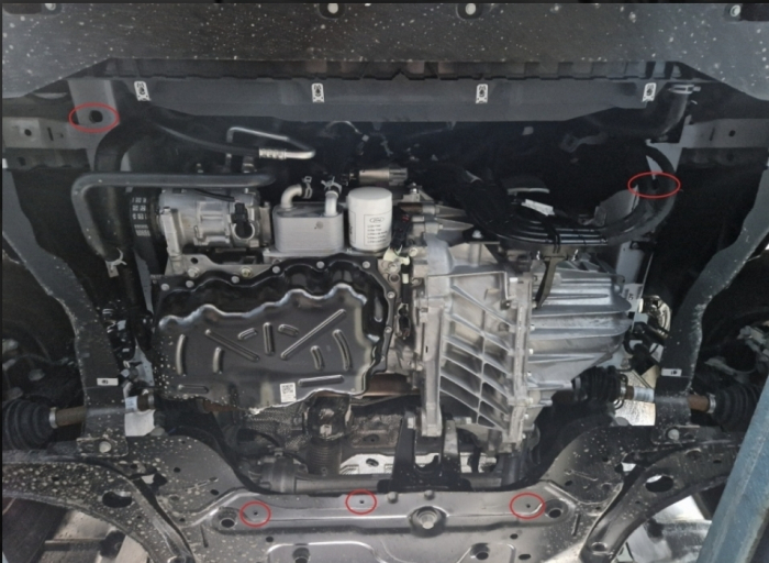 Scut motor metalic oțel 2mm Ford Tourneo Custom PHEV 2023-2026 [4]