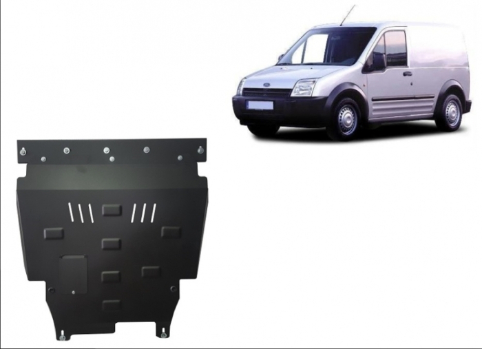 Scut motor metalic Ford Transit Connect (2002 - 2012) oțel 2mm, cod 08.047 - Karmaster [2]